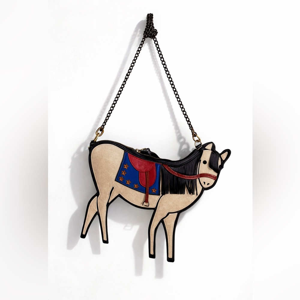 Alice + Olivia by Stacey Bendet horse-shaped crossbody bag for lunar new year